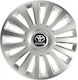 Car Wheel Hubcaps Versaco Luxury Silver 14" 3d ...