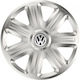 Auto Radkappen Versaco Comfort 14 Zoll Silber Mit Markenlogo 3D Metallisch VW 4 Stücke