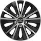 Auto Radkappen Versaco Paris Schwarz Chrom Silber Bolzen 13 Zoll Logo 3D Metallisch Chevrolet 4 Stücke