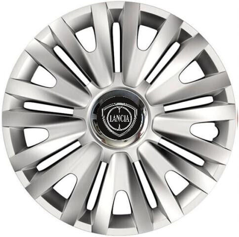 Τάσια Τροχών Αυτοκινήτου Versaco Royal Rc 14" Σήμα 3d Μεταλλικό Lancia 4 Τεμάχια