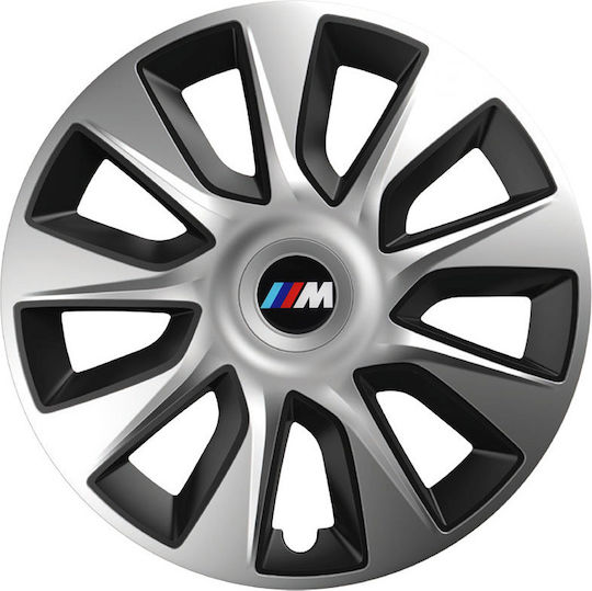 Тасии Тркхови Автомобилни Versaco Stratos Хромирани Черни 13" Знак 3d Метален Bmw M 4 Броя