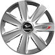 Тасии За Коли Versaco Carbon Gtx 14" 3d Метален Емблема Daihatsu 4 Броя