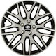 Car Wheel Hubcaps Versaco Dakar Nc Silver Black...