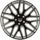 Car Wheel Hubcaps Versaco Dakar Nc Black Silver...