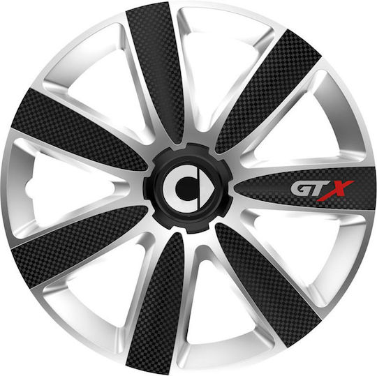 Тасии Трохов Автомобилни Versaco Gtx Карбон Черно Хром 15" Знак 3d Метален Smart 4 Броя