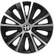 Car Wheel Hubcaps Rapide Chrome Black 13" 3d Metal Logo Alfa Romeo 4 Pieces