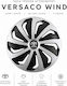 Car Wheel Hubcaps Versaco 15" Wind Sb Cbx 3d Metal Logo Toyota 4 Pieces