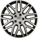 Car Wheel Hubcaps Versaco 16" Dakar Silver Blac...