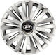 Car Wheel Hubcaps Versaco Royal Rc 14" 3d Metal Logo Hyundai 4 Pieces
