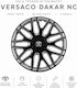Тасии Трохове Автомобилни Versaco Dakar Черно Сребристо Болтове Черни 14" Знак 3d Метален Toyota 4 Броя