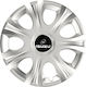 Car Wheel Hubcaps Versaco Impulse Silver 16" 3d Metal Logo Isuzu 4 Pieces