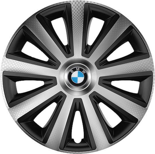 Тасии Трохове Автомобилни Versaco Aviator Карбон Хромирани Черни 14" Сигма 3d Метална Bmw 4 Броя
