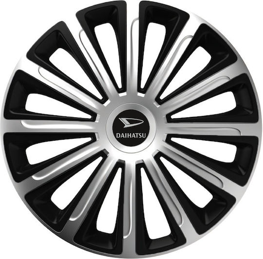 Тасии Трохове Автомобилни Versaco Trend Черно Хром 13" Сигма 3D Метално Daihatsu 4 Броя
