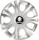 Тасии Трохове Автомобилни Versaco Impulse Сребристи 14" Сигнал 3d Метален Suzuki 4 Броя