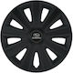 Car Wheel Hubcaps Versaco Aviator Carbon Black 15" 3D Metal Logo Subaru 4 Pieces