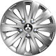 Car Wheel Hubcaps Versaco Rapid Hc Silver 13" 3d Metal Logo Mitsubishi 4 Pieces