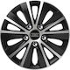 Car Wheel Hubcaps Versaco Rapide Nc Black Chrome Silver Bolts 16" 3d Metal Logo Audi 4 Pieces