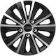 Car Wheel Hubcaps Versaco Rapide Nc Black Chrome Silver Bolts 14" 3d Metal Logo Ford 4 Pieces