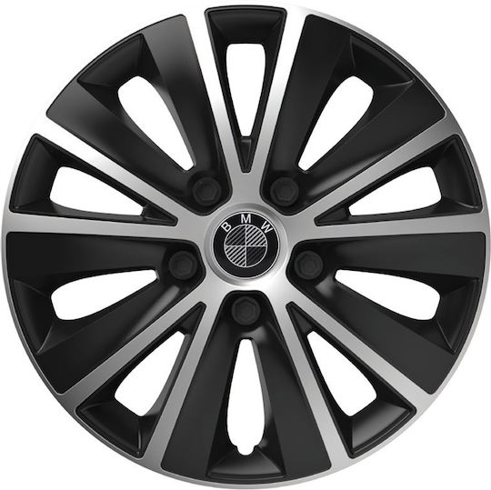 Тасии Трохо́в Автомобил Versaco Rapide Черно Хром Черни Болтове 15" Знак 3d Метален Bmw Карбон 4 Броя