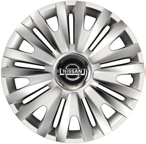 Car Wheel Hubcaps Versaco Royal Rc 13" 3d Metal Logo Nissan 4 Pieces