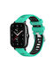 Amazfit GTS 2e 20mm Cross Texture Watch Bezel Silicone Buckle Two Colors Lake Blue+Black