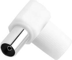 Force Power 9.52 Mm Koaxial TV Kabel 90° Gekrümmte Geschirmte Männliche Weiße Force Power 9.52 Mm Koaxial TV Kabel 90° Gekrümmte Geschirmte Männliche Weiße