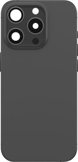 Clappio Капак За Батерия iPhone 15 Pro Предварително Монтиран Шаси Magsafe Модул Черен