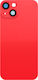 Clappio Battery Cover Iphone 14 Adhesive Integrated Magsafe Module Red