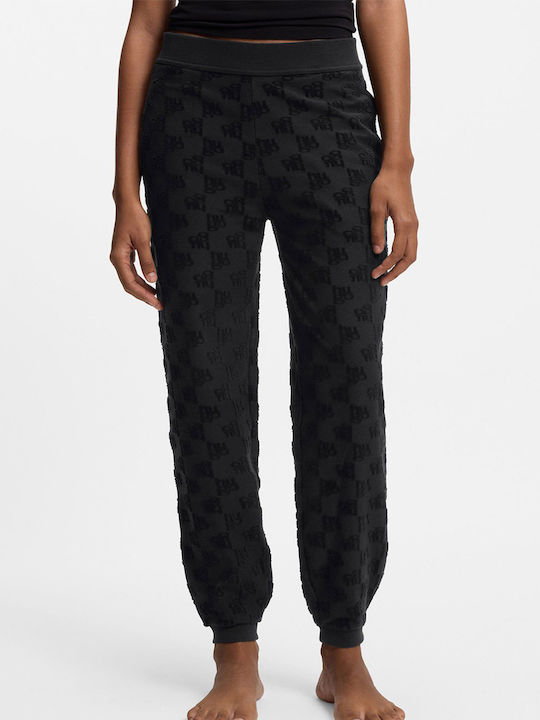 Hugo Set Pijamale Dama De Iarnă Negru