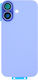 Apple Iphone 17 Back Glass Without Nfc Enlarged Camera Frame Mist Blue Compatible