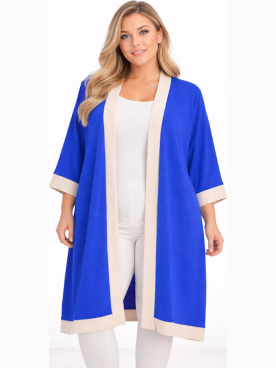 Damen Strickjacke Blau Roux SH-64432-26CA-MBRO