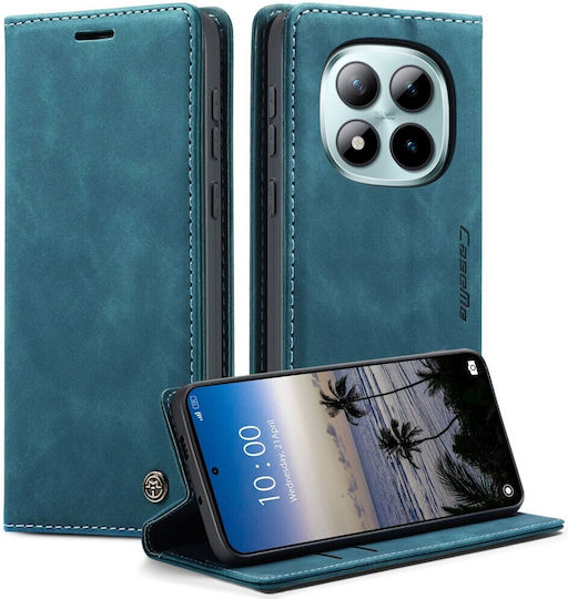 Caseme 013 Retro Husă Tip Carte Verde Albastru Xiaomi Redmi Note 15 Pro Plus 5g/poco M8 Pro 5g