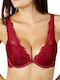 Red Push Up Bra With Underwire