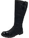 Women's Boots with Fur Black