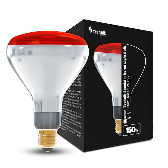 Heating Lamp E27 150w R125 Red Lighting Technik