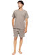 Ulisse Sommer Herrenpyjama Sand