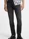 Men's Jeans Pants with Slim Straight Application Black
