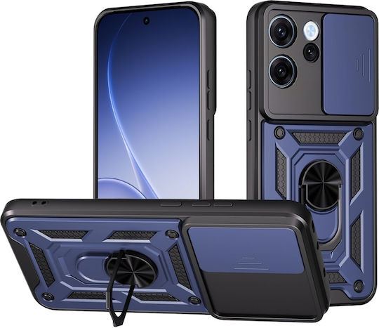 Magnetic Back Cover Δερμάτινο Μπλε (Oppo Reno15 F, Oppo Reno15 FS 5G)