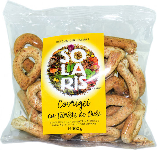 Crackers Din Făină Integrală Cu Tărâțe De Ovăz 100g Solaris