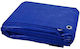 Pânză Impermeabilă Universală 2x2 M 80g/m² Densitate Inele Metalice De Fixare Culoare Albastră