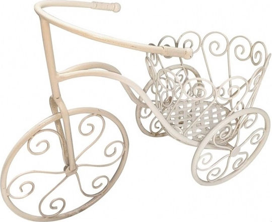 SGTT Vază Pentru Plante Metalică Bej 48x20x35cm