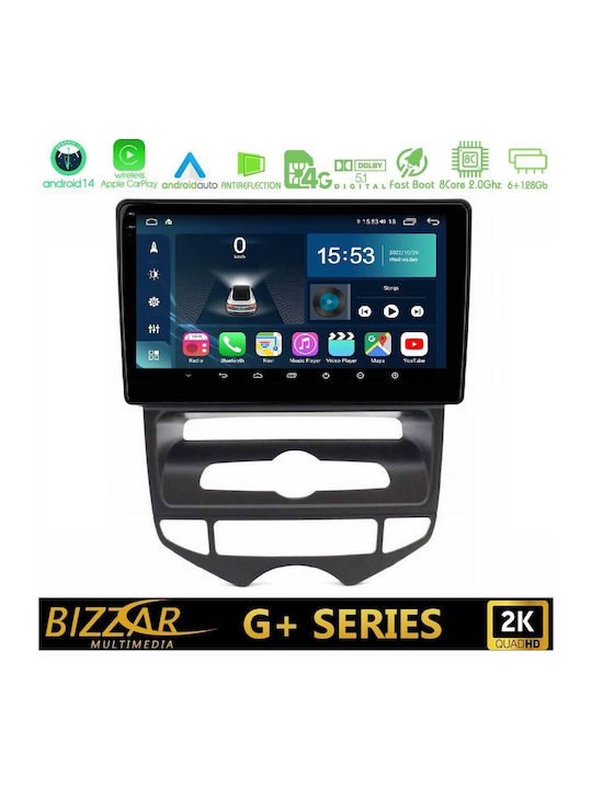 Bizzar Car Audio System for Hyundai ix20 2010-2020 with A/C Bluetooth USB WiFi GPS Apple CarPlay Android Auto with 10" Touch Screen