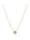 Bijou Box Necklace Eye Made of Gold Plated Steel