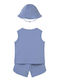 Kids Set with Shorts Summer 2pcs Blue