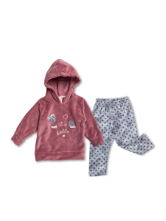 Kids Sweatpants Set Pink