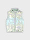 Kids Casual Sleeveless Jacket Silver