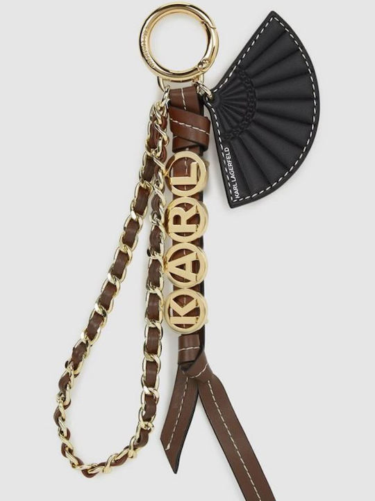 Karl Lagerfeld K Letters Fan Charm Friar Brown