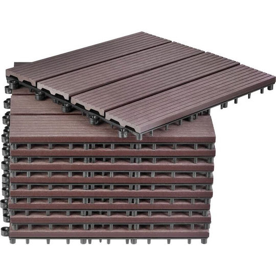 SGTT Material Pentru Pardoseală De Grădină Din Plastic 31x31cm 9 Bucăți