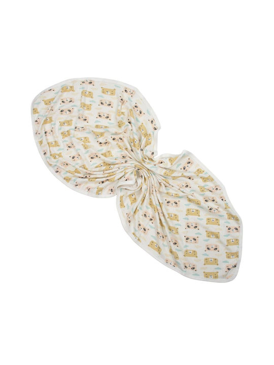 Kamtex Baby Orange Swaddle Blanket 80x90cm