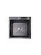 Sanitec Vessel Kitchen Sink Inox L50xW50cm Silver